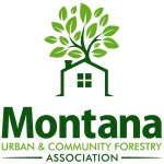 Logo: MUCFA text under a house and tree